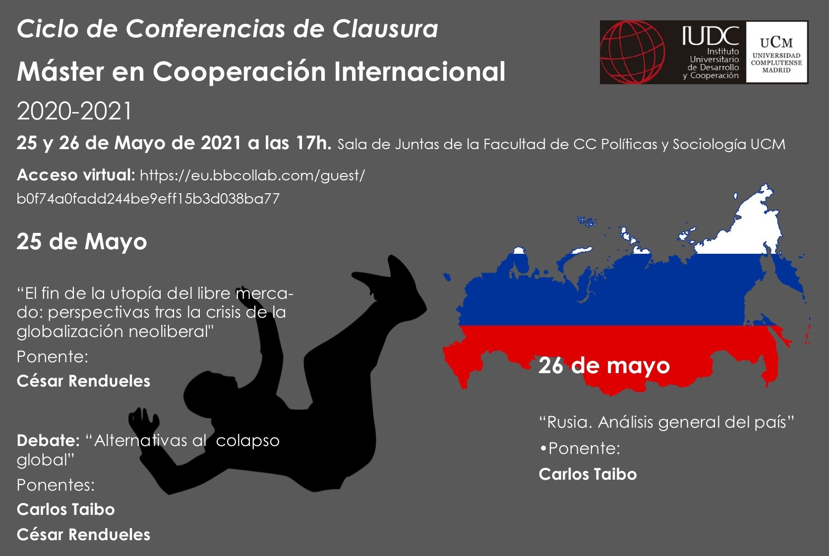 Ciclo de Conferencias de Clausura del Máster en Cooperación Internacional 2020-2021